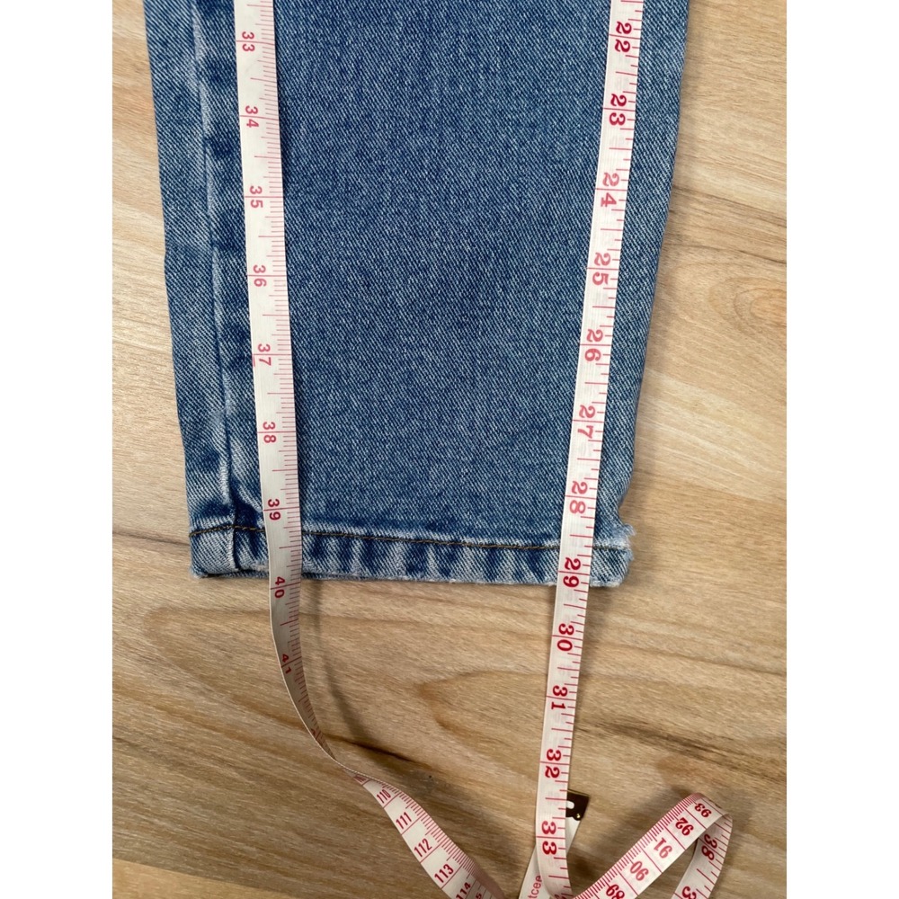New York Line Vintage High Waisted Mom Jeans Medium Wash 100% Cotton Size 4 - Picture 7 of 8